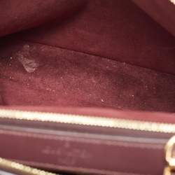 Pre Owned Louis Vuitton Amarante Monogram Vernis Melrose Bag