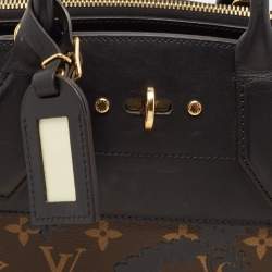 Louis Vuitton Black Monogram Canvas and Leather Blossom City Steamer MM Bag
