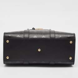 Pre Owned Louis Vuitton Black Monogram Cuir Plume Very Tote GM Bag
