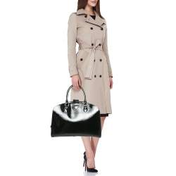 Pre Owned حقيبة لوي فيتون بونت نيوف جلد الكتريك إيبي أسود GM