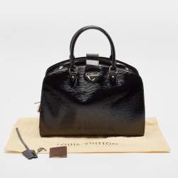 Pre Owned حقيبة لوي فيتون بونت نيوف جلد الكتريك إيبي أسود GM