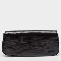Pre Owned Louis Vuitton Black Electric Epi Leather Sobe Clutch