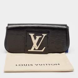 Pre Owned Louis Vuitton Black Electric Epi Leather Sobe Clutch