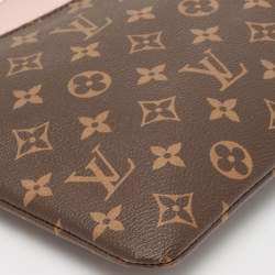 Pre Owned Louis Vuitton Rose Poudre Monogram Canvas Daily Pouch