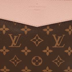 Pre Owned Louis Vuitton Rose Poudre Monogram Canvas Daily Pouch