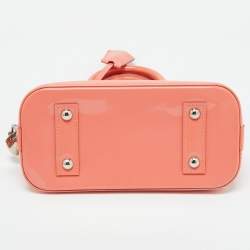 Louis Vuitton Rose Litchi Monogram Vernis Alma BB Bag