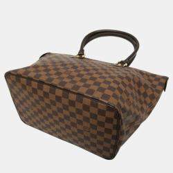 Pre Owned Louis Vuitton Ebene Damier Saleya MM Handbag