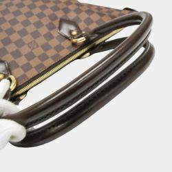 Pre Owned Louis Vuitton Ebene Damier Saleya MM Handbag