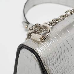 Louis Vuitton Silver Alligator Twist PM Bag