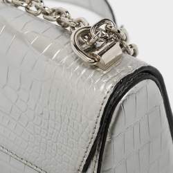 Louis Vuitton Silver Alligator Twist PM Bag