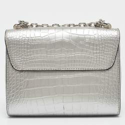 Louis Vuitton Silver Alligator Twist PM Bag