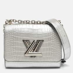 Louis Vuitton Silver Alligator Twist PM Bag