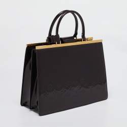 Pre Owned Louis Vuitton Amarante Monogram Vernis Deesse GM Bag