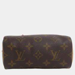 Pre Owned Louis Vuitton Monogram Canvas Nano Speedy Tote Bag