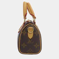 Pre Owned Louis Vuitton Monogram Canvas Nano Speedy Tote Bag
