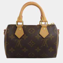 Pre Owned Louis Vuitton Monogram Canvas Nano Speedy Tote Bag