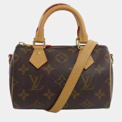 Pre Owned Louis Vuitton Monogram Canvas Nano Speedy Tote Bag