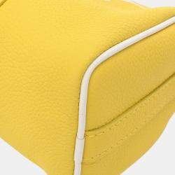 Louis Vuitton Yellow/White Leather Everyday LV Keepall XS Shoulder Bag