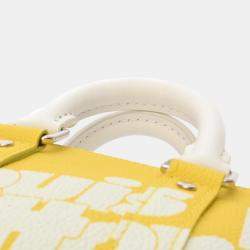 Louis Vuitton Yellow/White Leather Everyday LV Keepall XS Shoulder Bag