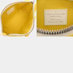 Louis Vuitton Yellow/White Leather Everyday LV Keepall XS Shoulder Bag