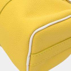 Louis Vuitton Yellow/White Leather Everyday LV Keepall XS Shoulder Bag