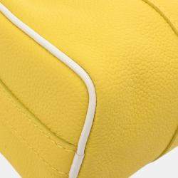 Louis Vuitton Yellow/White Leather Everyday LV Keepall XS Shoulder Bag