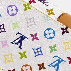 Louis Vuitton White Monogram Multicolor Claudia Handbag