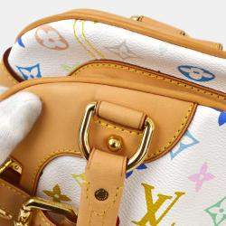 Louis Vuitton White Monogram Multicolor Claudia Handbag