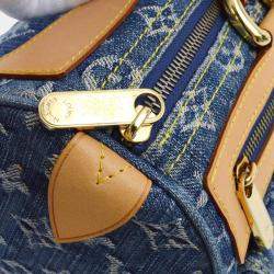 Pre Owned Louis Vuitton Blue Monogram Denim Neo Speedy Handbag