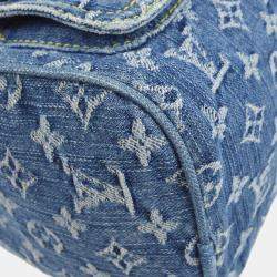 Pre Owned Louis Vuitton Blue Monogram Denim Neo Speedy Handbag