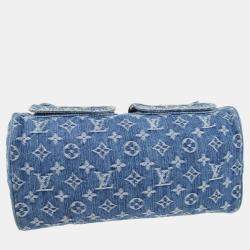 Pre Owned Louis Vuitton Blue Monogram Denim Neo Speedy Handbag
