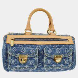 Pre Owned Louis Vuitton Blue Monogram Denim Neo Speedy Handbag