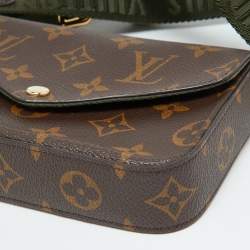 Pre Owned Louis Vuitton Khaki Monogram Canvas Félicie Strap & Go Bag