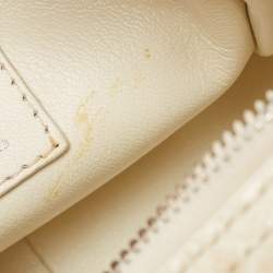 Louis Vuitton Cream Monogram Patent Python New Square Bag