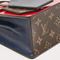 Pre Owned Louis Vuitton Scarlet Monogram Vernis and Epi Leather Spring Street Bag