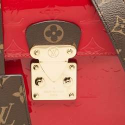 Pre Owned Louis Vuitton Scarlet Monogram Vernis and Epi Leather Spring Street Bag