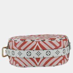 Louis Vuitton Red Pink White Black Multicolor Boite Chapeau Souple Lv Crafty Monogram Giant Shoulder Bag