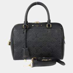 Louis Vuitton Monogram Empreinte Black Boston Speedy Bandouliere 25 Handbag