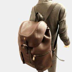 Louis Vuitton Leather Maroon Utah Canyon Backpack