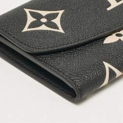 Louis Vuitton Black/Beige Giant Monogram Empreinte Leather Emilie Wallet