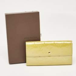Louis Vuitton Vert Impression Monogram Vernis Sarah Wallet