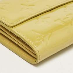 Louis Vuitton Vert Impression Monogram Vernis Sarah Wallet