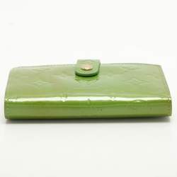 Louis Vuitton Vert Tonic Monogram Vernis Port Feuille Vienoise French Purse Wallet