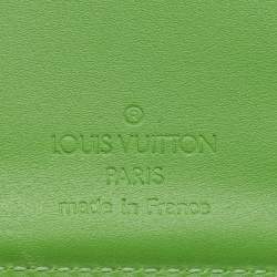 Louis Vuitton Vert Tonic Monogram Vernis Port Feuille Vienoise French Purse Wallet