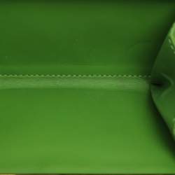 Louis Vuitton Vert Tonic Monogram Vernis Port Feuille Vienoise French Purse Wallet