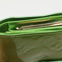Louis Vuitton Vert Tonic Monogram Vernis Port Feuille Vienoise French Purse Wallet