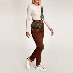 Pre Owned Louis Vuitton Khaki Monogram Canvas Multi Pochette Accessories Bag