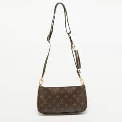 Pre Owned Louis Vuitton Khaki Monogram Canvas Multi Pochette Accessories Bag