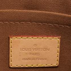 Pre Owned Louis Vuitton Khaki Monogram Canvas Multi Pochette Accessories Bag
