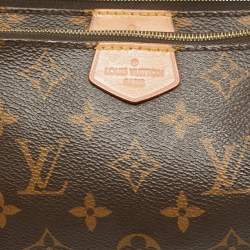 Pre Owned Louis Vuitton Khaki Monogram Canvas Multi Pochette Accessories Bag